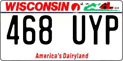WI license plate 468UYP