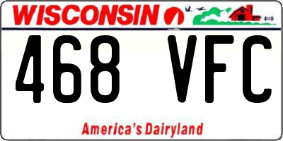 WI license plate 468VFC