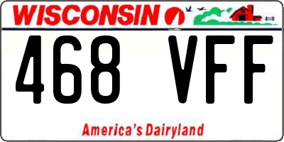 WI license plate 468VFF