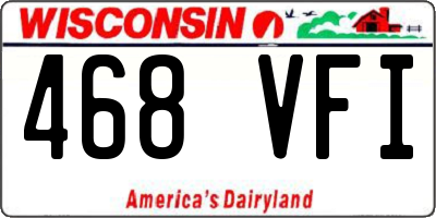 WI license plate 468VFI