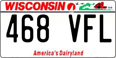 WI license plate 468VFL