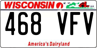 WI license plate 468VFV