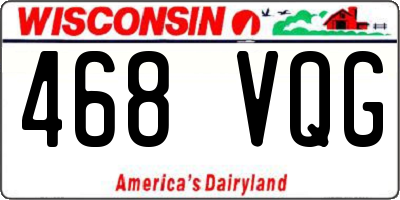 WI license plate 468VQG