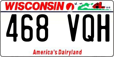 WI license plate 468VQH