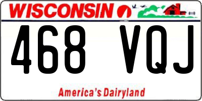 WI license plate 468VQJ