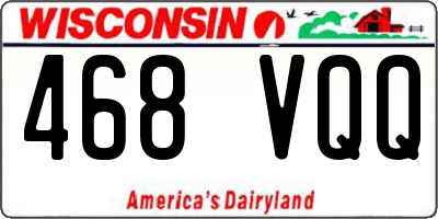 WI license plate 468VQQ