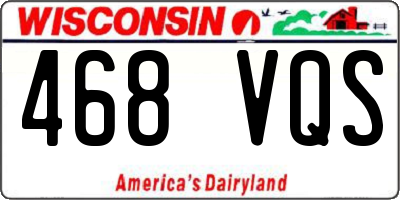 WI license plate 468VQS