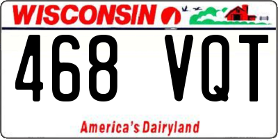 WI license plate 468VQT