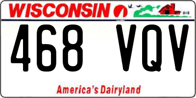 WI license plate 468VQV