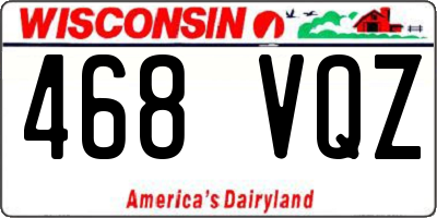 WI license plate 468VQZ