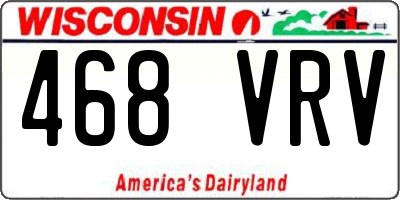 WI license plate 468VRV