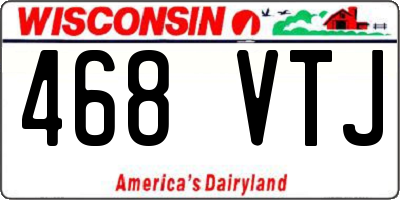 WI license plate 468VTJ