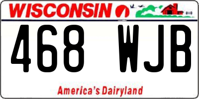 WI license plate 468WJB