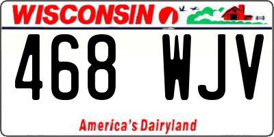 WI license plate 468WJV