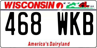 WI license plate 468WKB