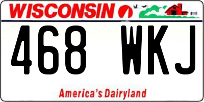 WI license plate 468WKJ