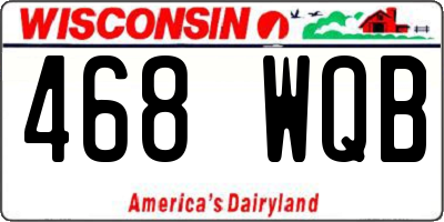 WI license plate 468WQB