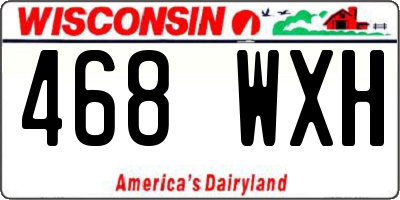 WI license plate 468WXH