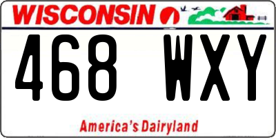 WI license plate 468WXY