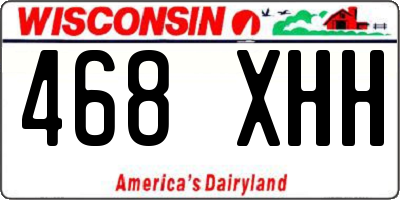 WI license plate 468XHH