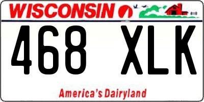 WI license plate 468XLK