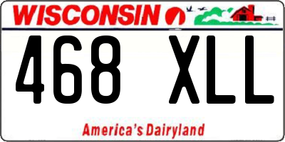 WI license plate 468XLL