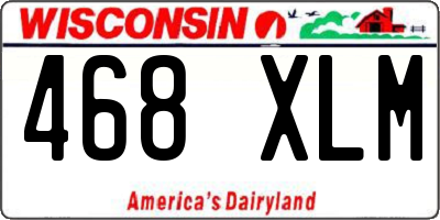 WI license plate 468XLM