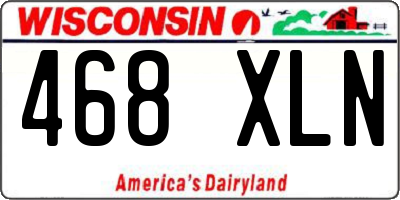 WI license plate 468XLN