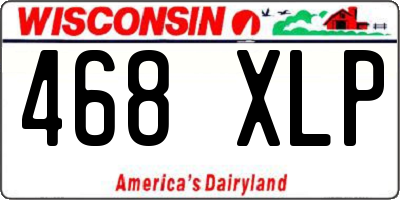 WI license plate 468XLP