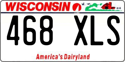 WI license plate 468XLS