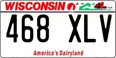 WI license plate 468XLV