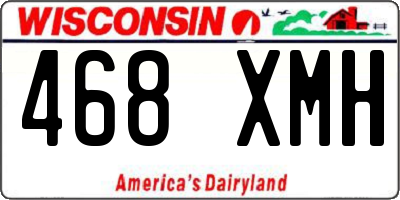 WI license plate 468XMH