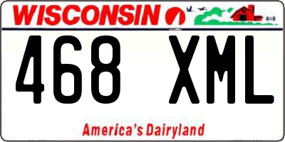 WI license plate 468XML