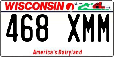 WI license plate 468XMM