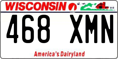 WI license plate 468XMN