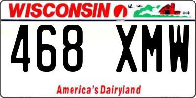 WI license plate 468XMW