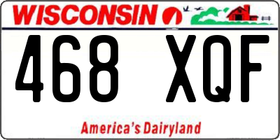 WI license plate 468XQF