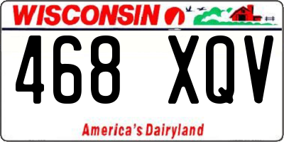WI license plate 468XQV