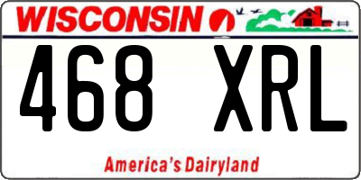 WI license plate 468XRL