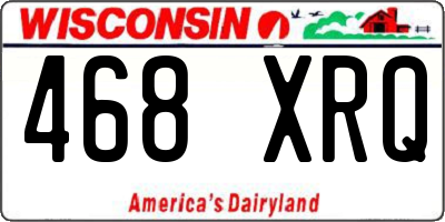 WI license plate 468XRQ