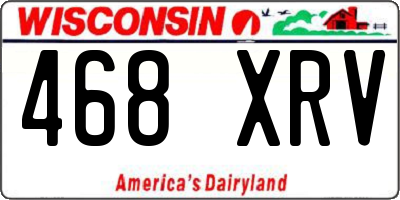 WI license plate 468XRV