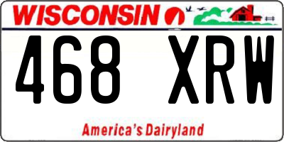 WI license plate 468XRW