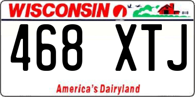 WI license plate 468XTJ