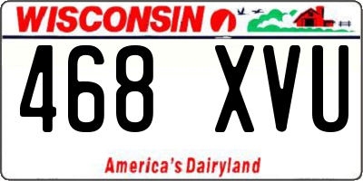 WI license plate 468XVU