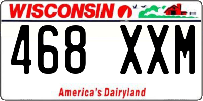 WI license plate 468XXM