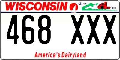 WI license plate 468XXX