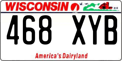 WI license plate 468XYB