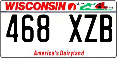 WI license plate 468XZB