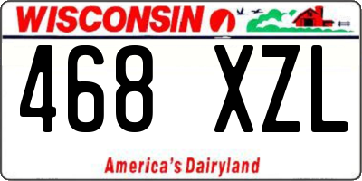 WI license plate 468XZL