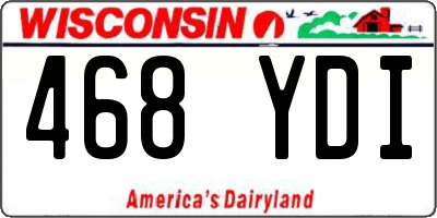 WI license plate 468YDI